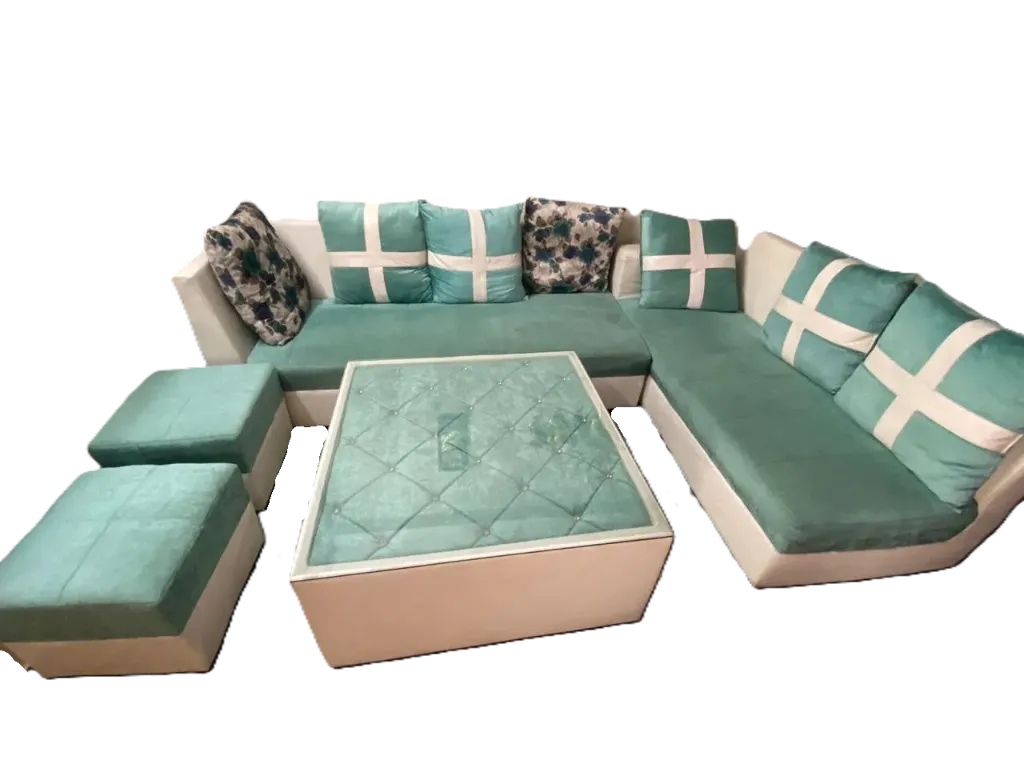 L Shape Sofa 7 Seater with Center Table