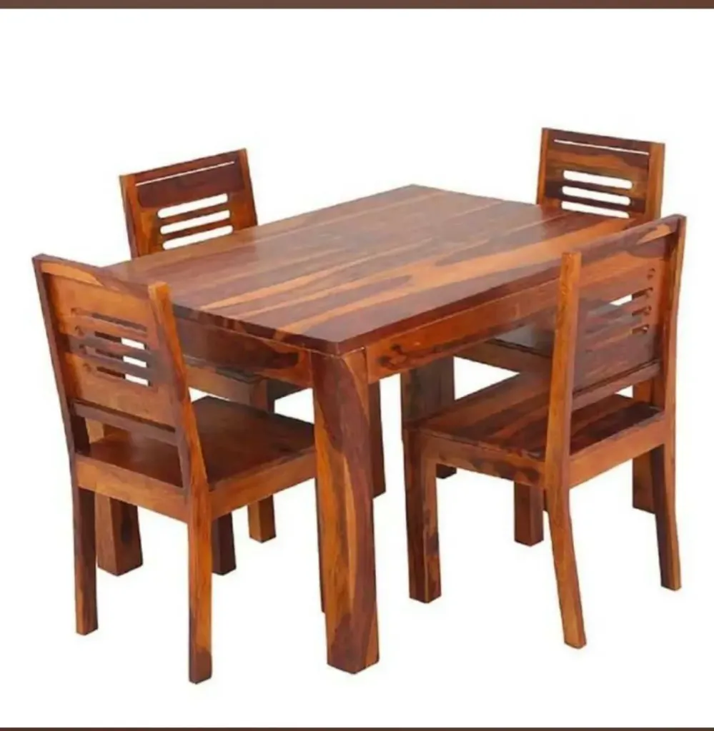 4 Seater Dining Table with Chairs